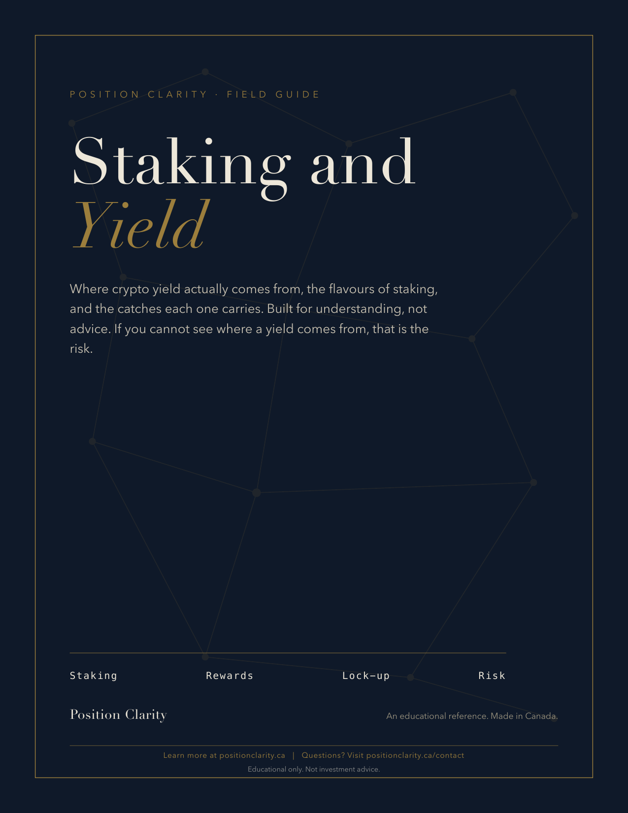 Staking and Yield cover