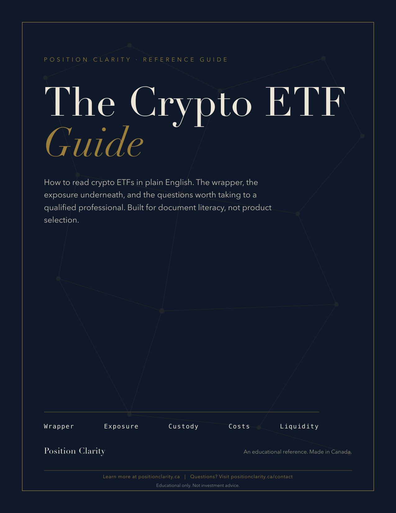 The Crypto ETF Guide cover